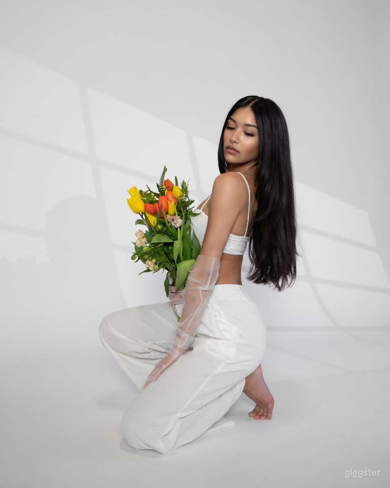  Photoshoot at the studio, using the spotlight window shape 