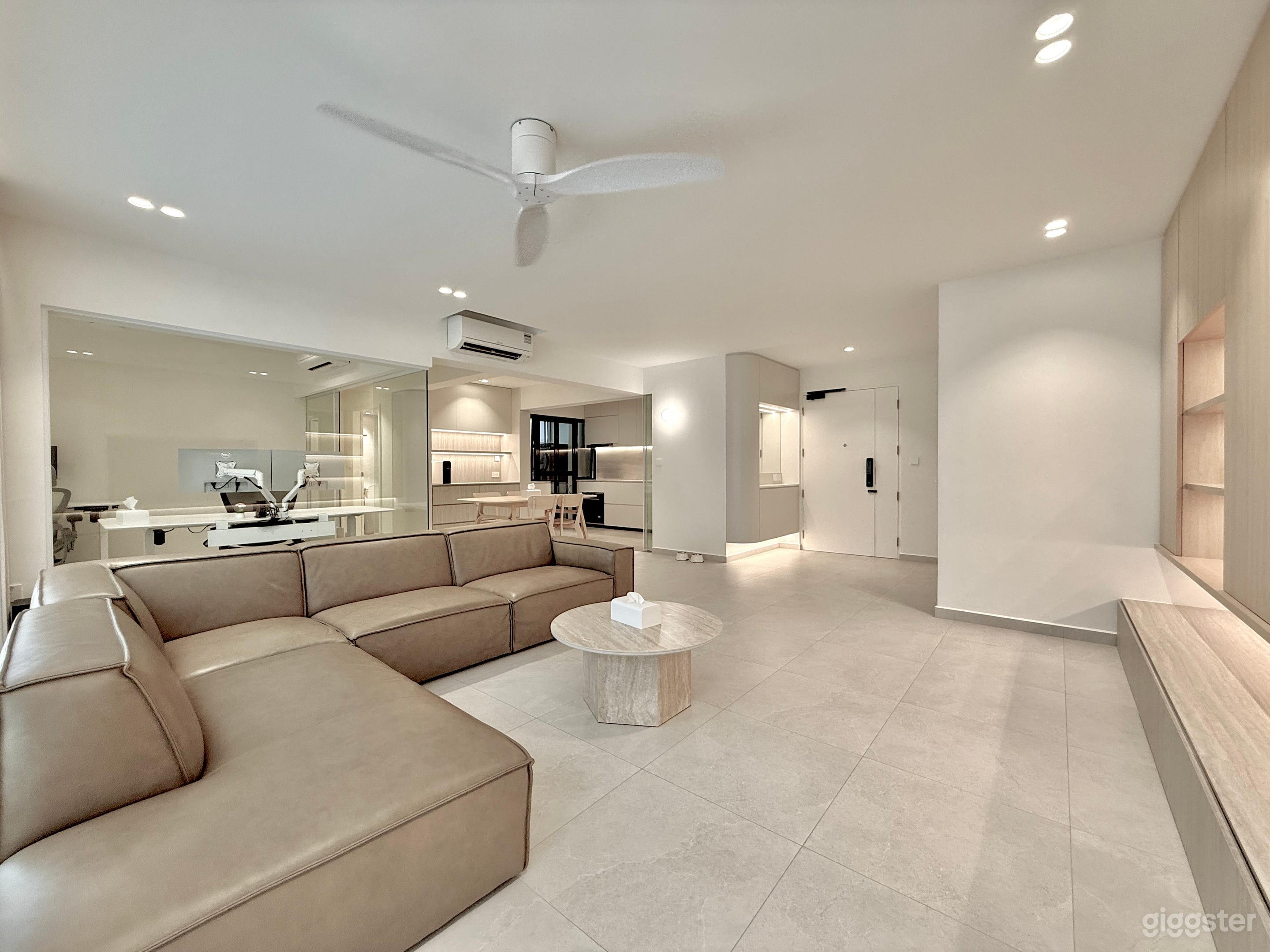 A cozy open-concept home in soft white tone Photo 1