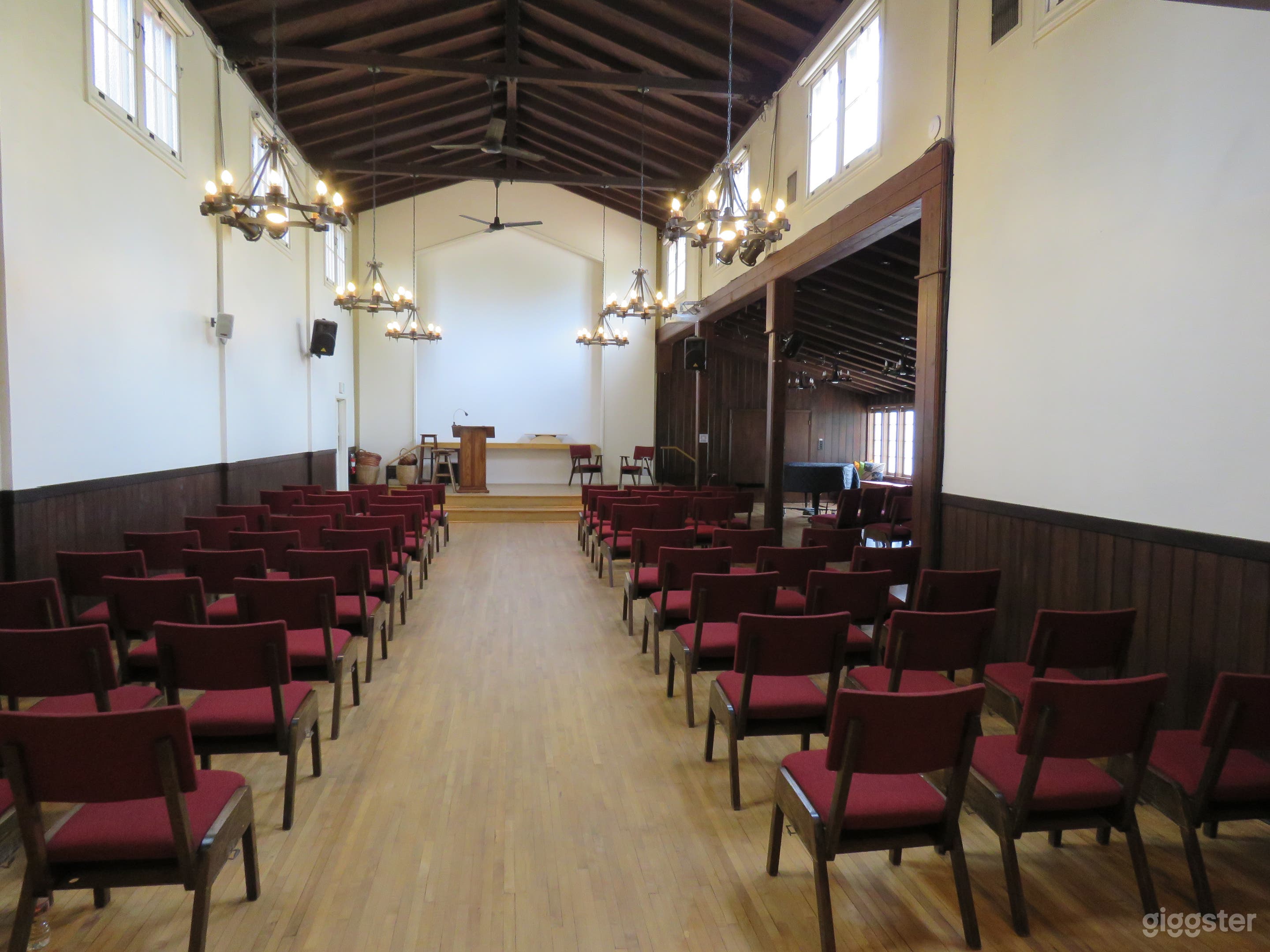 The Sanctuary with chairs