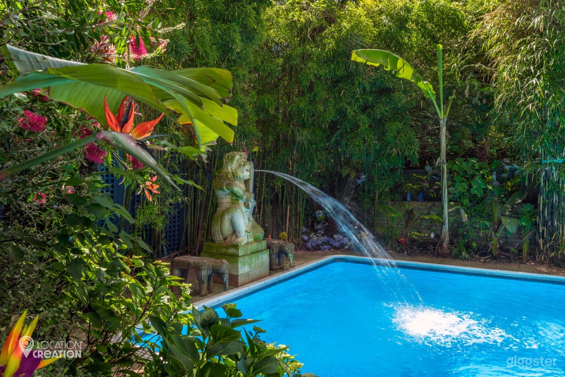 Distinctive Paradise with Tropical Garden Swimming Pool Photo 4