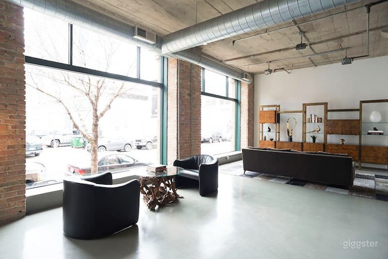  4,000 sq ft West Loop Loft voor shoots, vergaderingen + evenementen 
