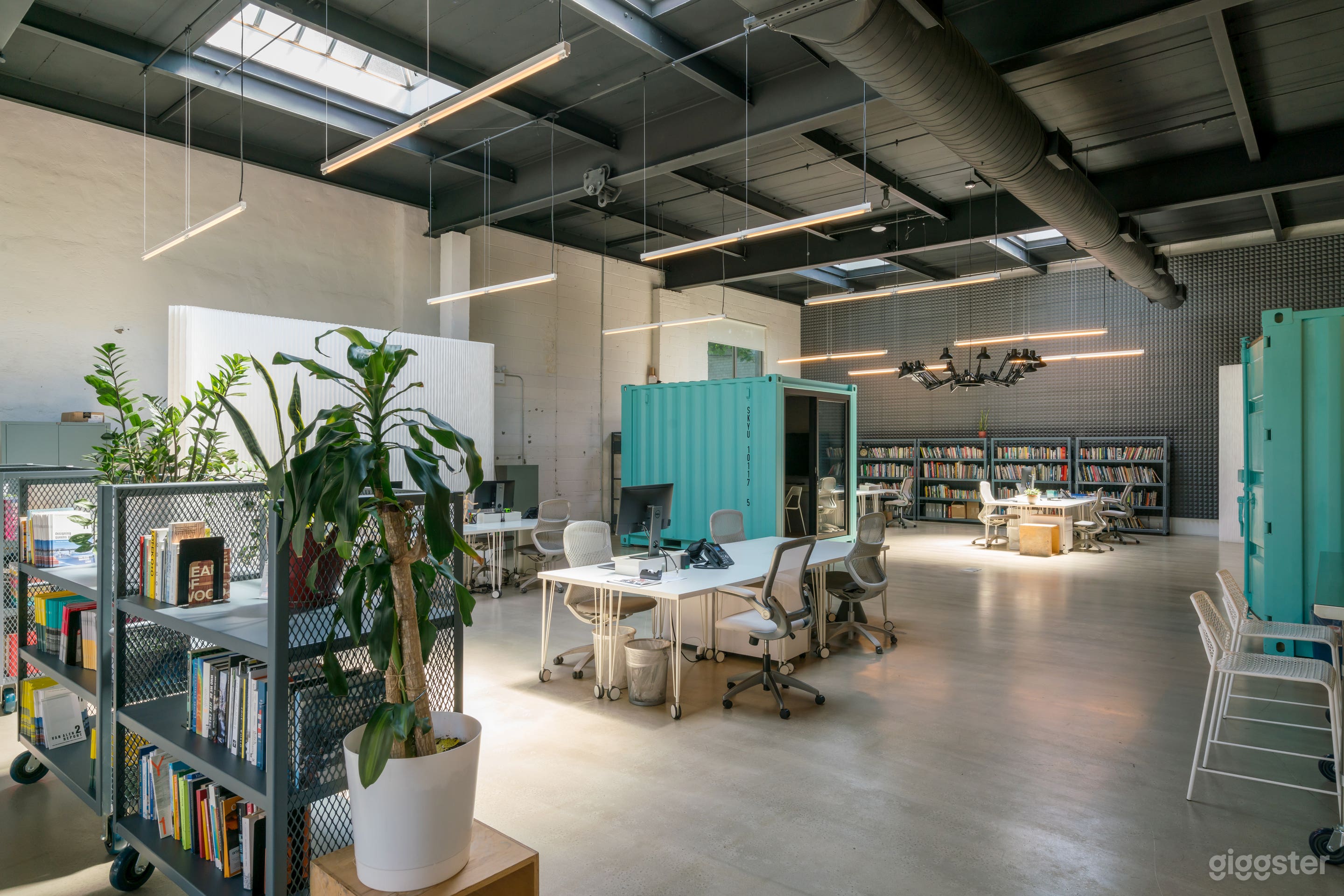 Industrial Space with High Ceilings, Skylights Photo 3