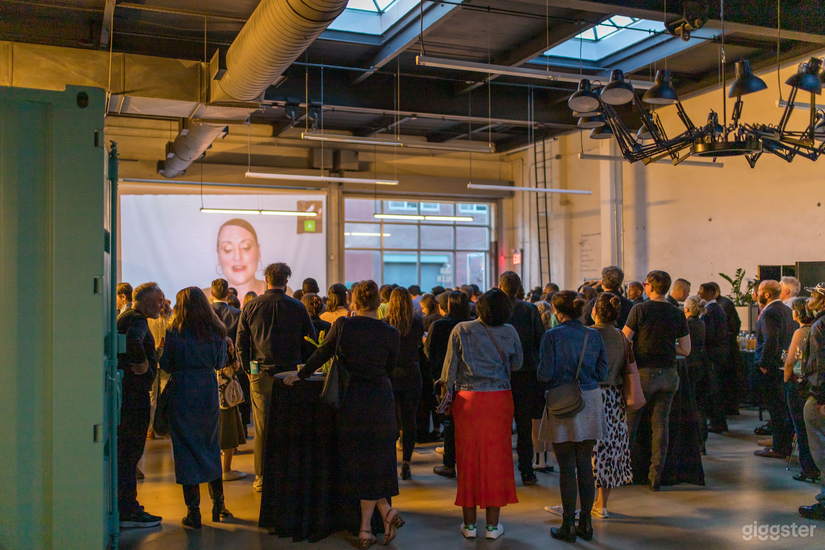 Industrial Space with High Ceilings, Skylights Photo 4