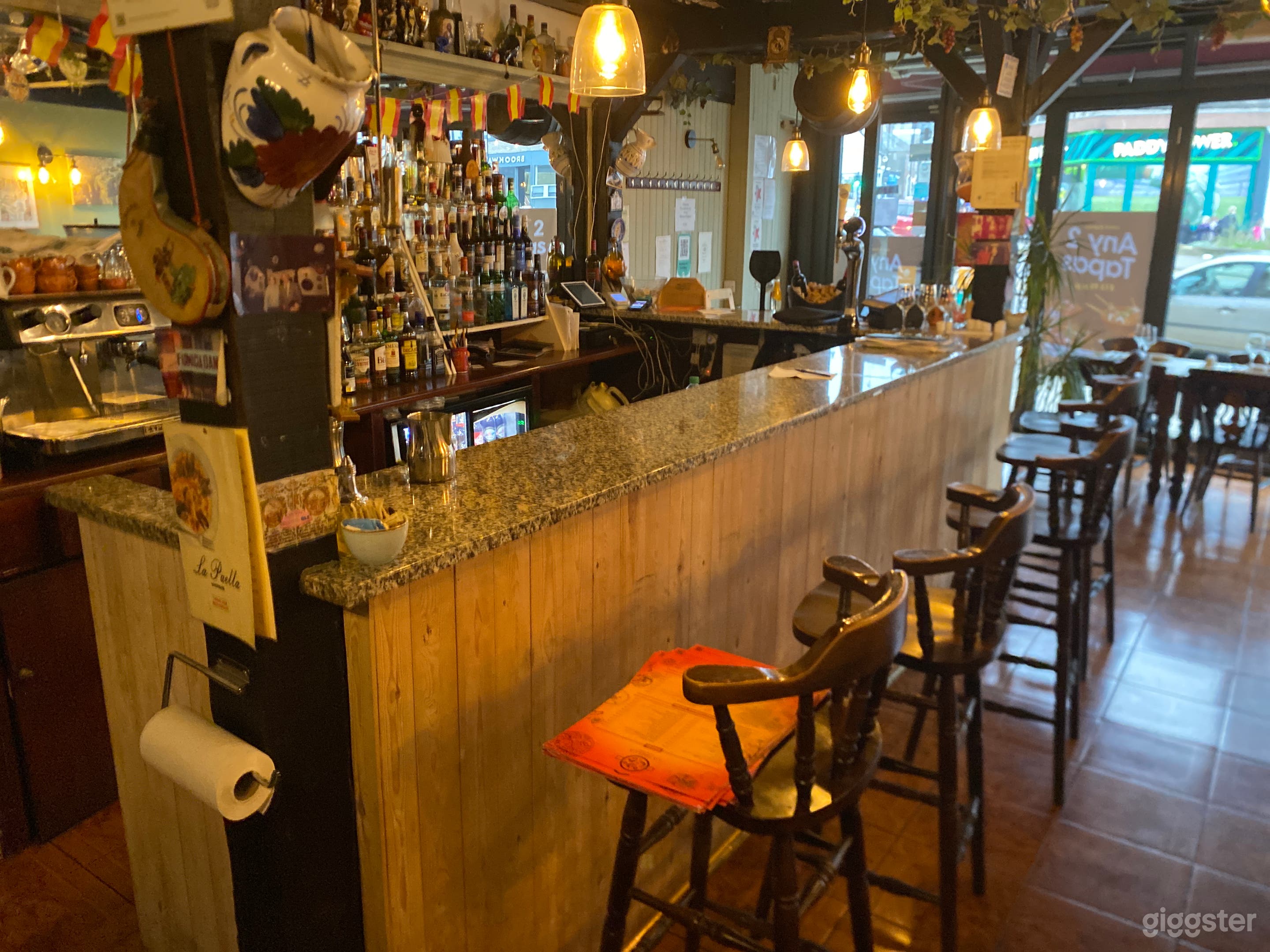 Bar area