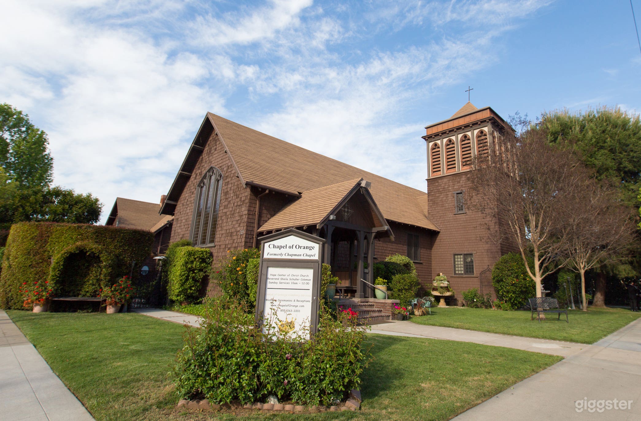 The Chapel of Orange, located in the heart of old towne Orange.  Built in 1909, it's #620 on the National Historical Registry