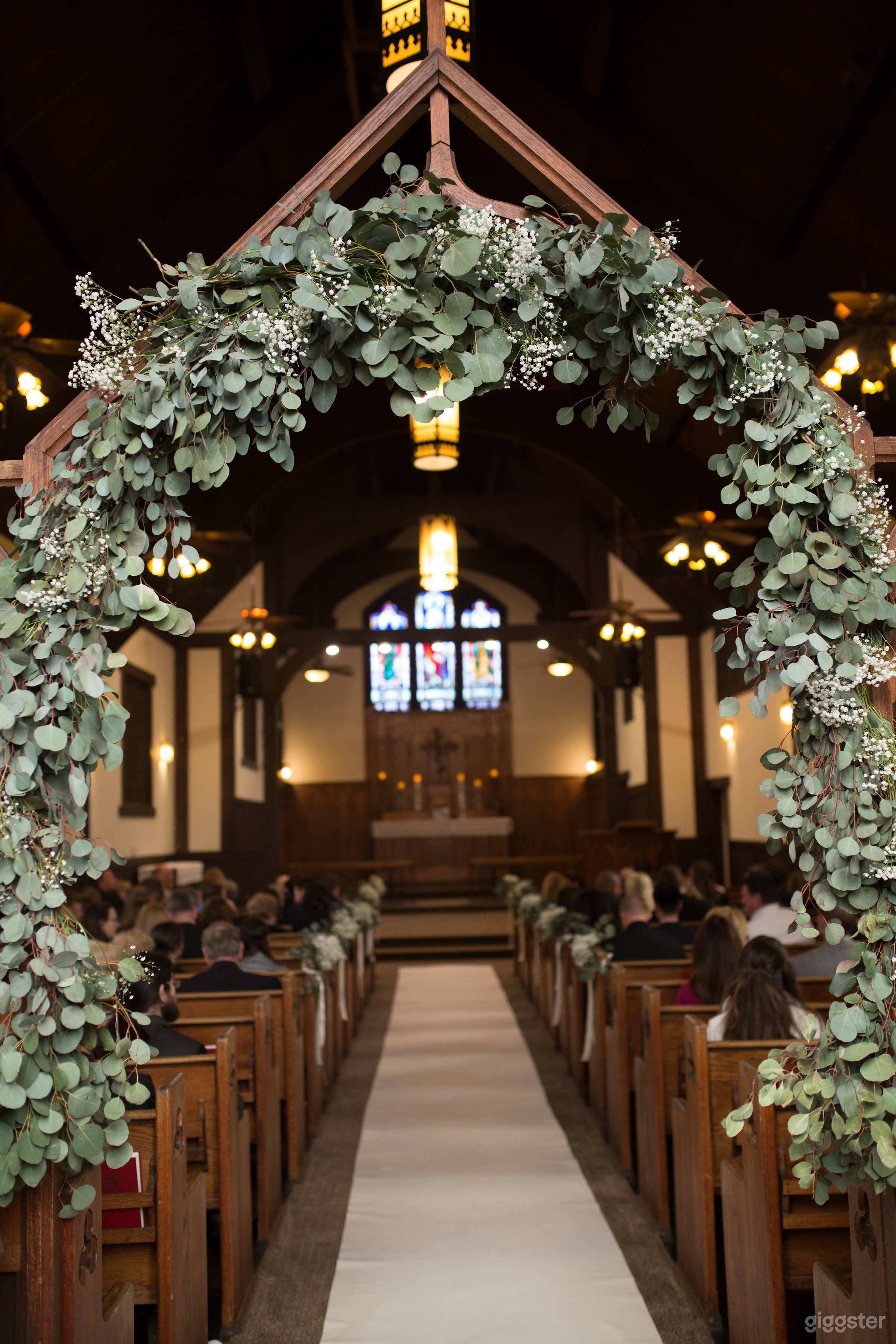 The Chapel is a beautiful, historical blend of Gothic, rustic and just wow with it's stain glass windows that date back to 1909.  