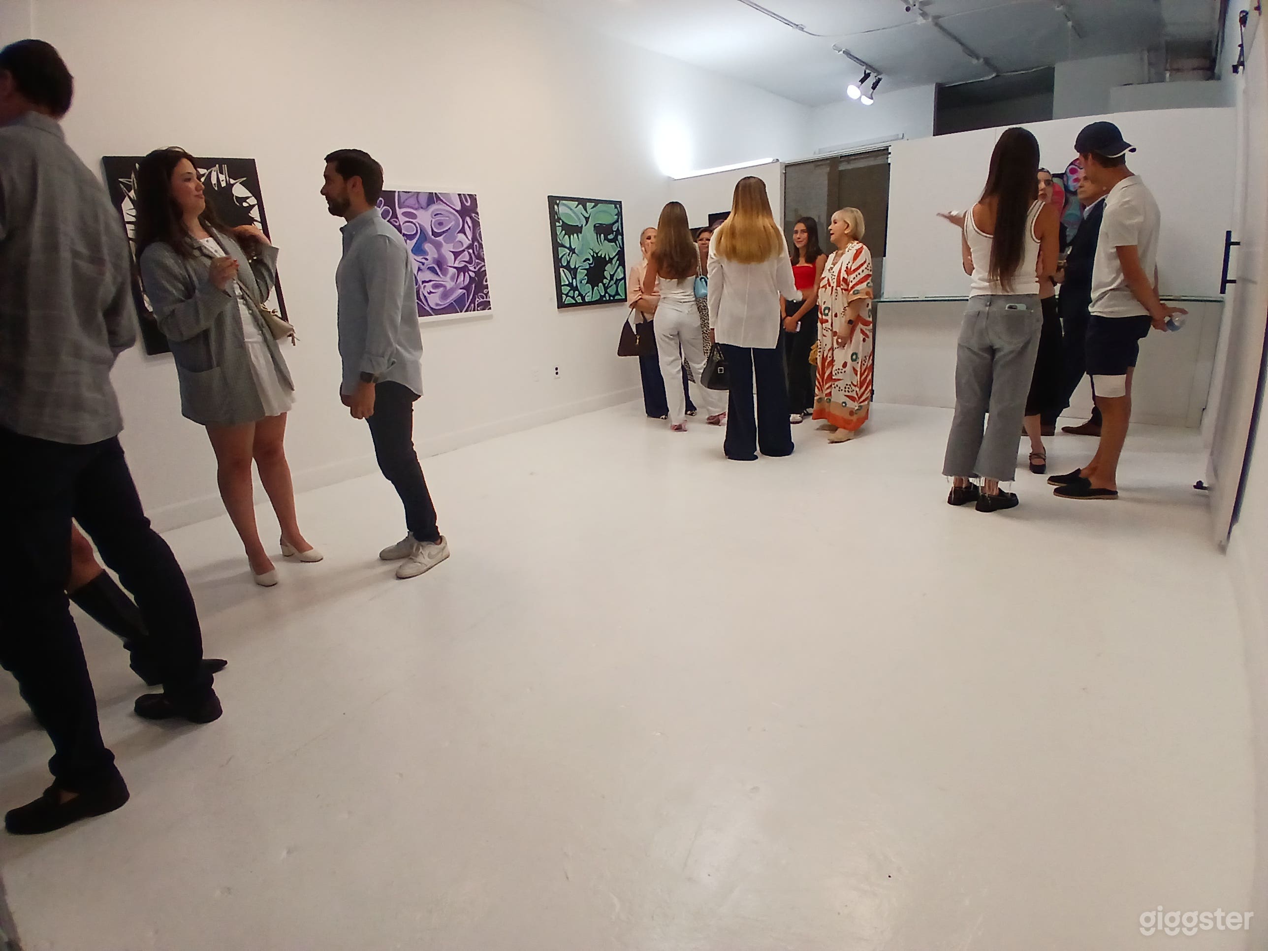 Gallery area at vernissage
