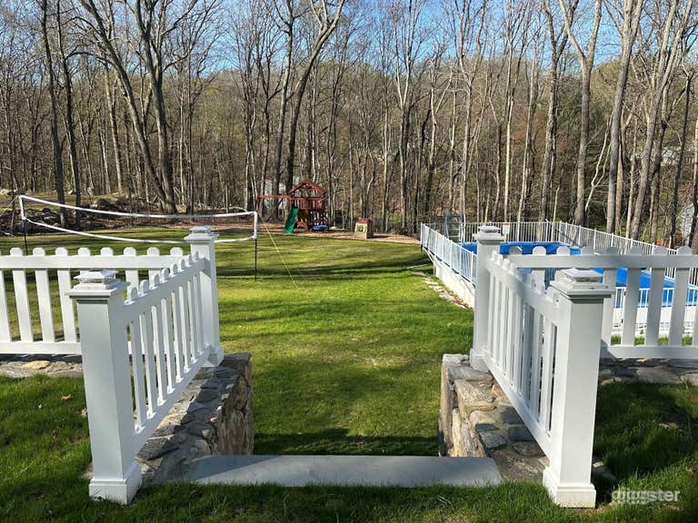  Private Poolside Escape with Volleyball & Forest Views 