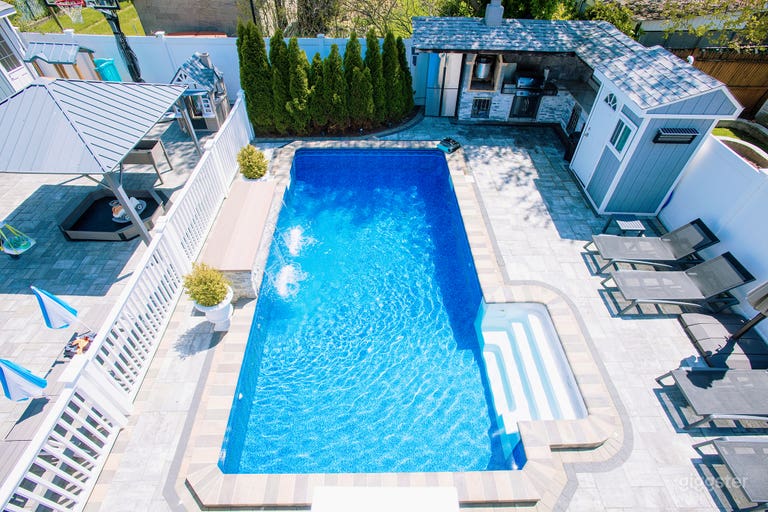  Piscine chauffée à l'eau salée luxueuse & espace extérieur (BBQ) 