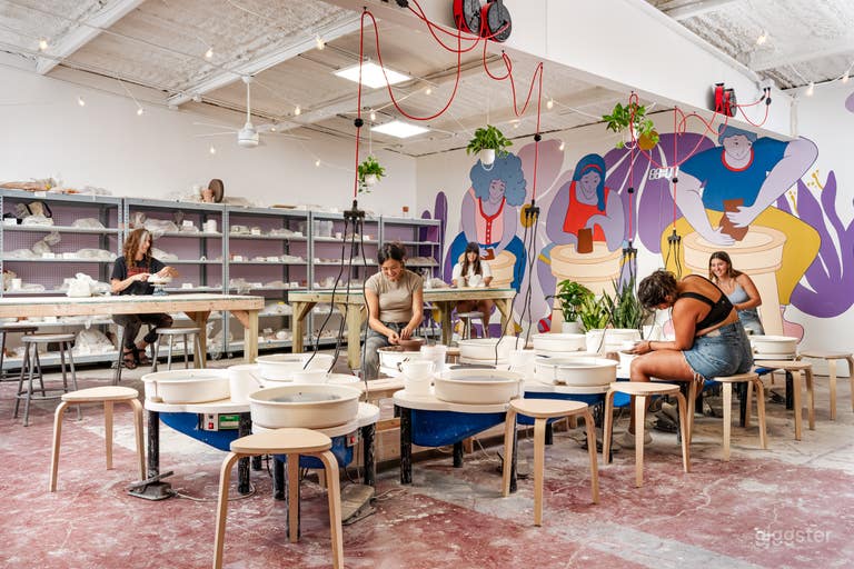  Bright, Colorful Pottery Studio 