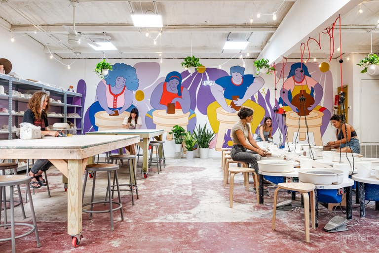 Bright, Colorful Pottery Studio 