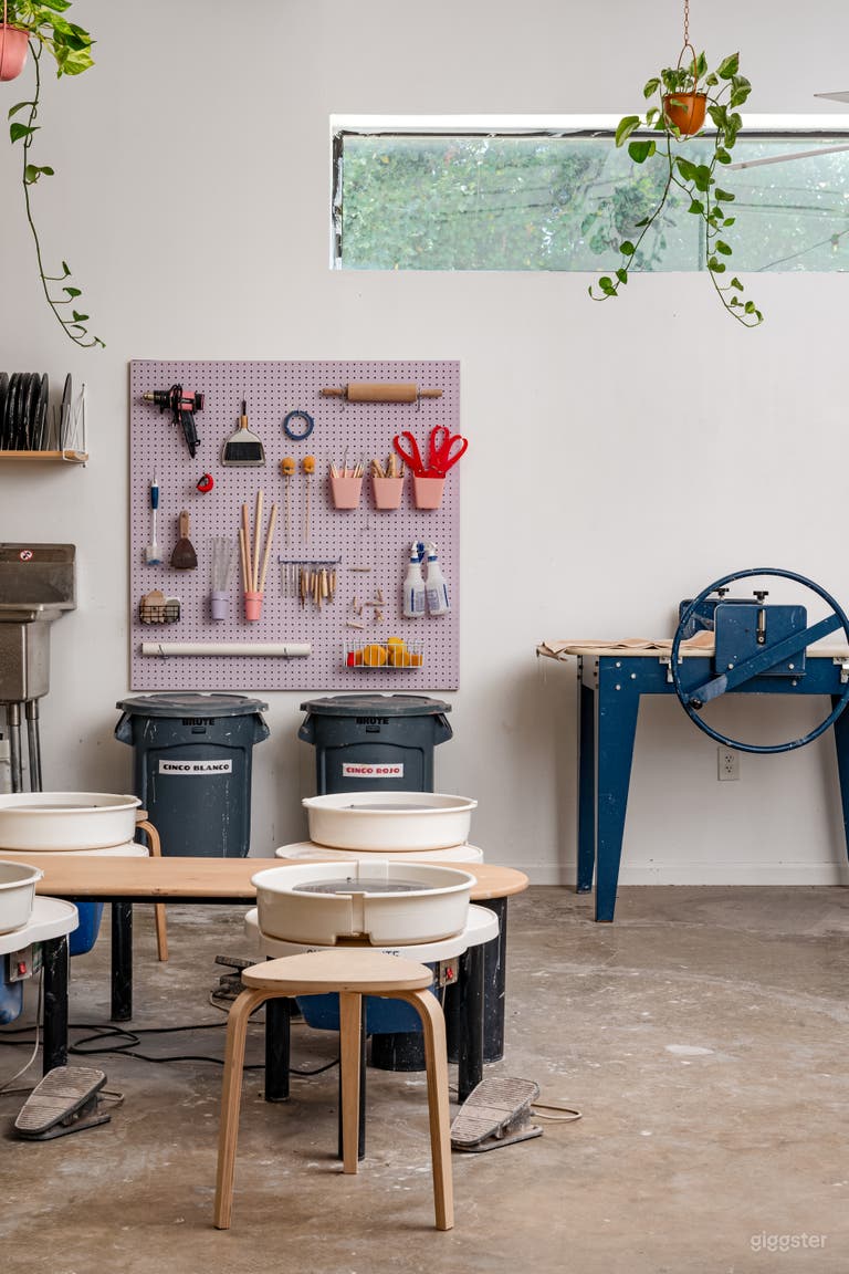  Bright, Colorful Pottery Studio 