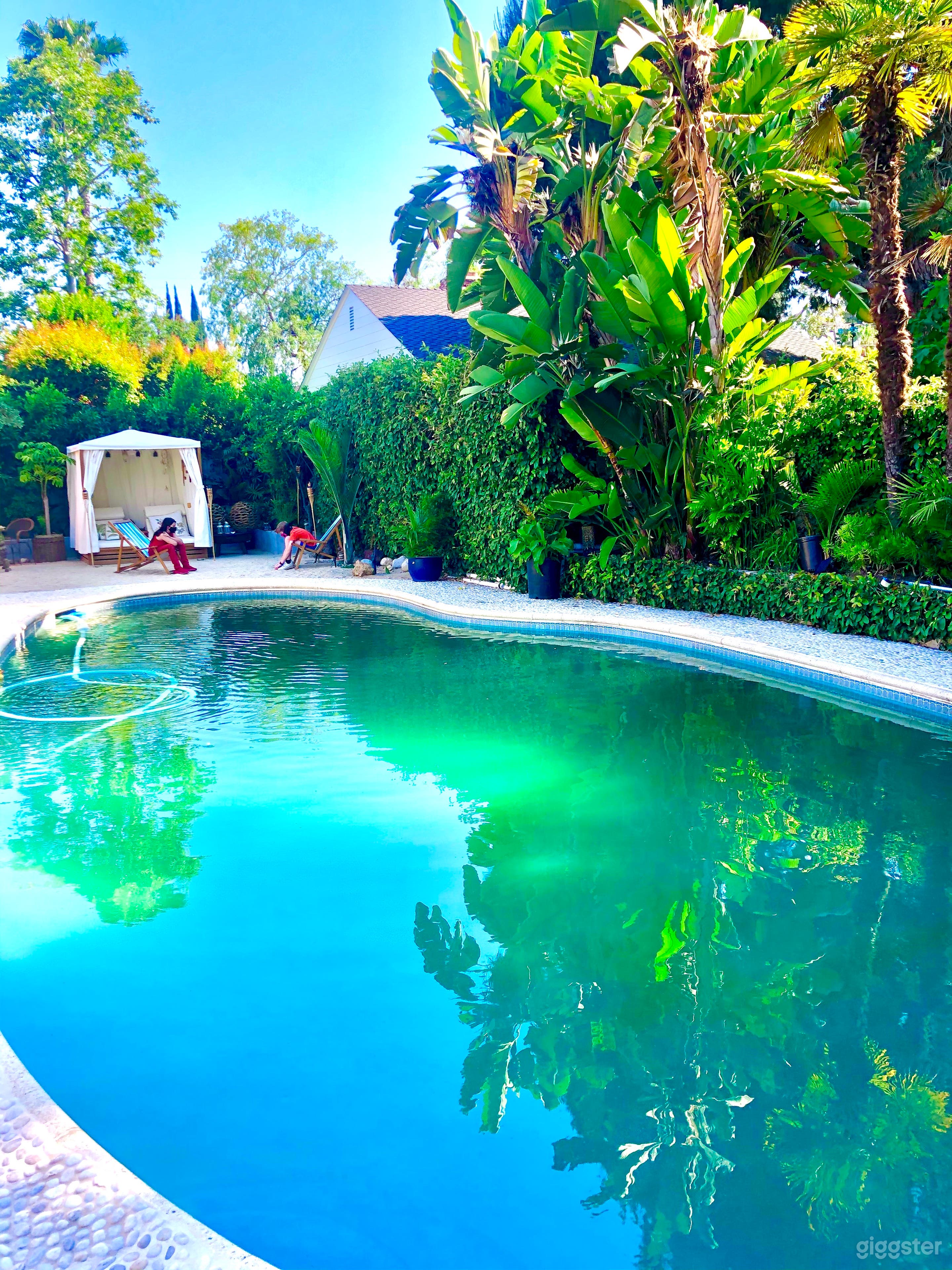 Relaxing outdoor living with pool and gardens Photo 1