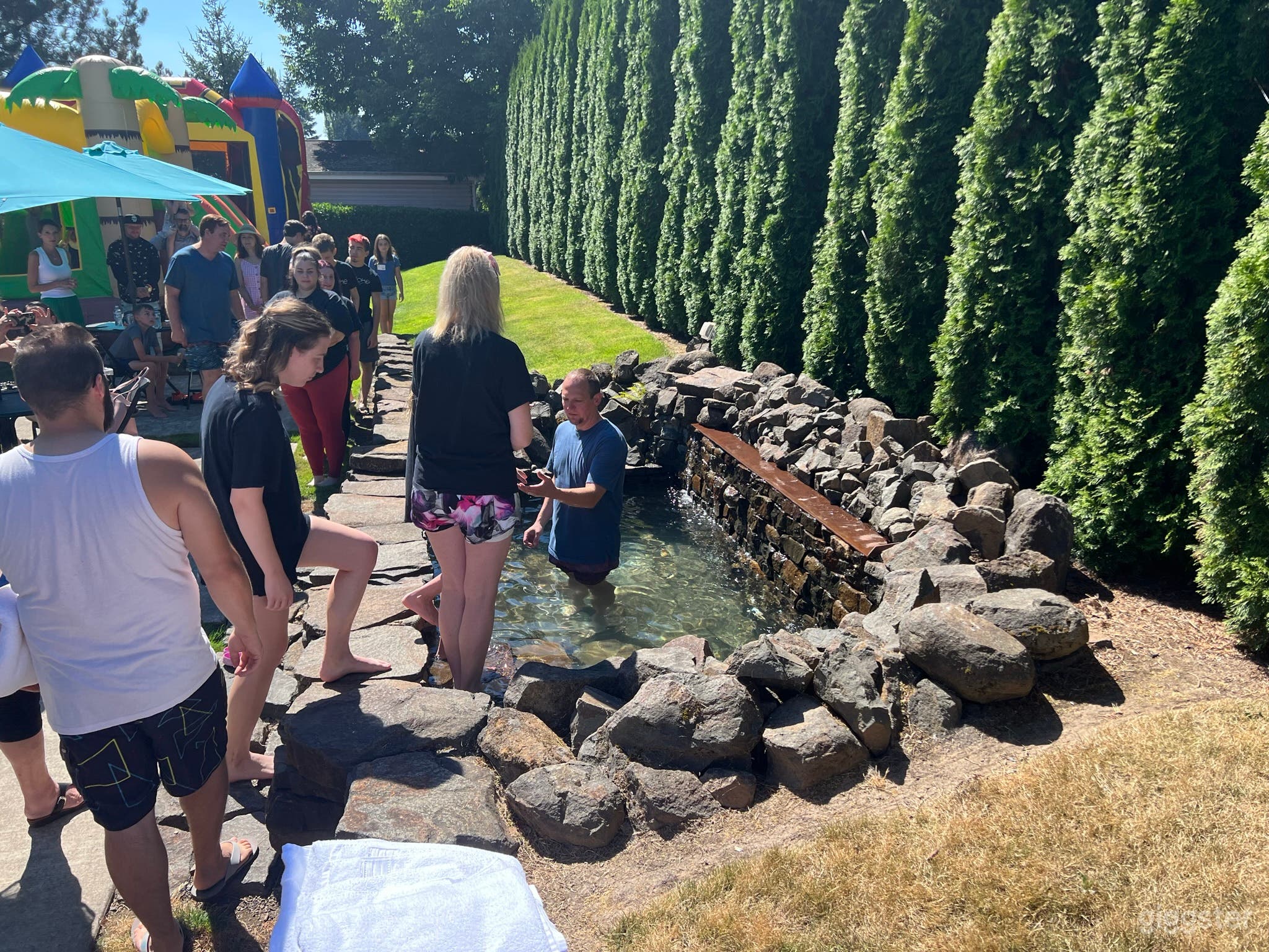 Outdoor fountain/baptismal