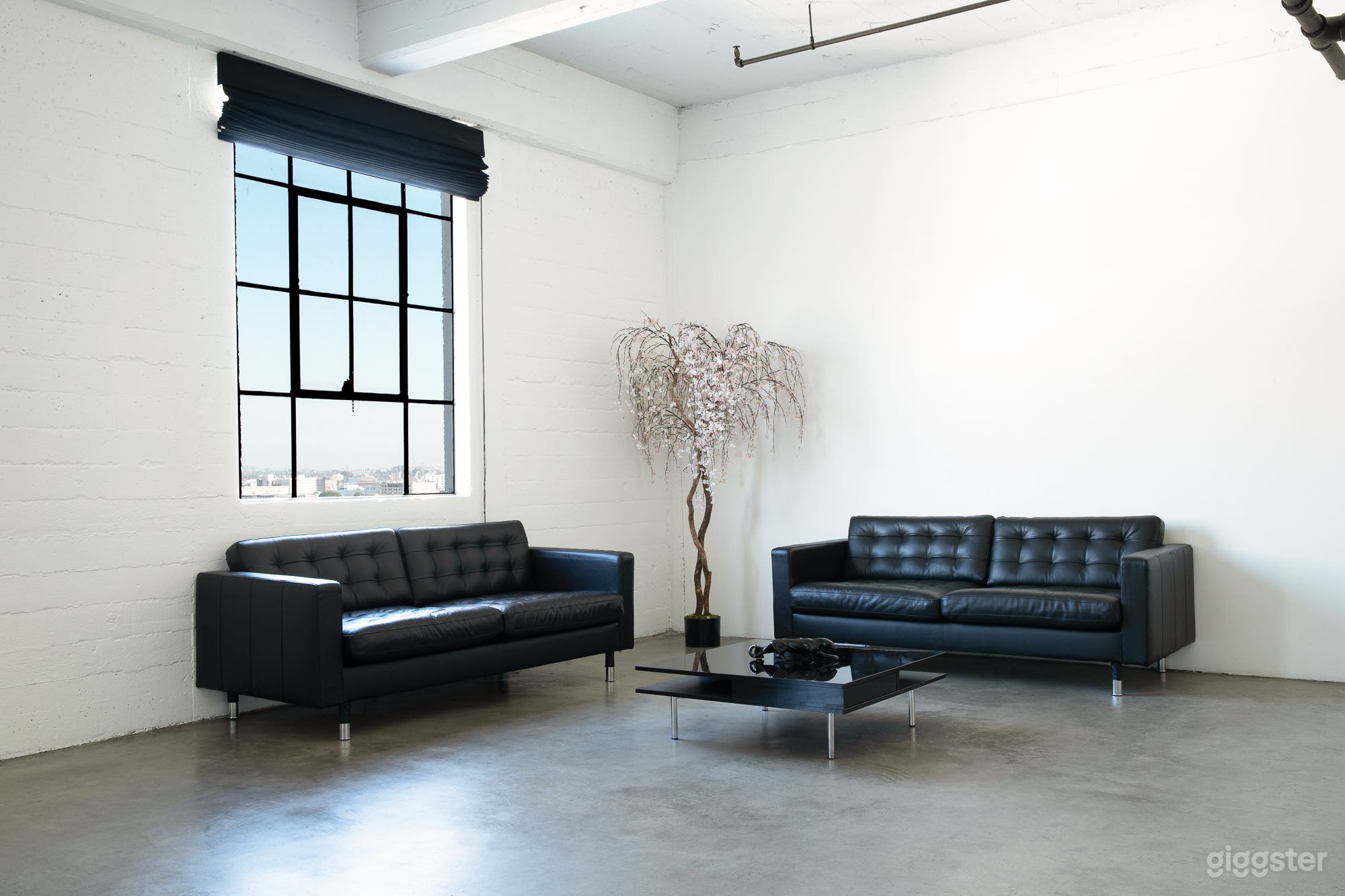 Studio B Seating North Facing window - blackout capable!