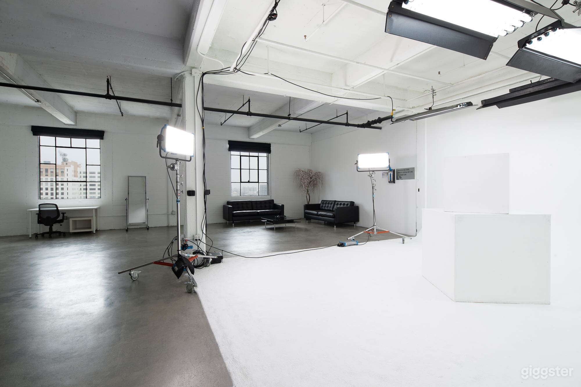 Studio B Cyclorama - Note:equipment is shown for display purposes only.