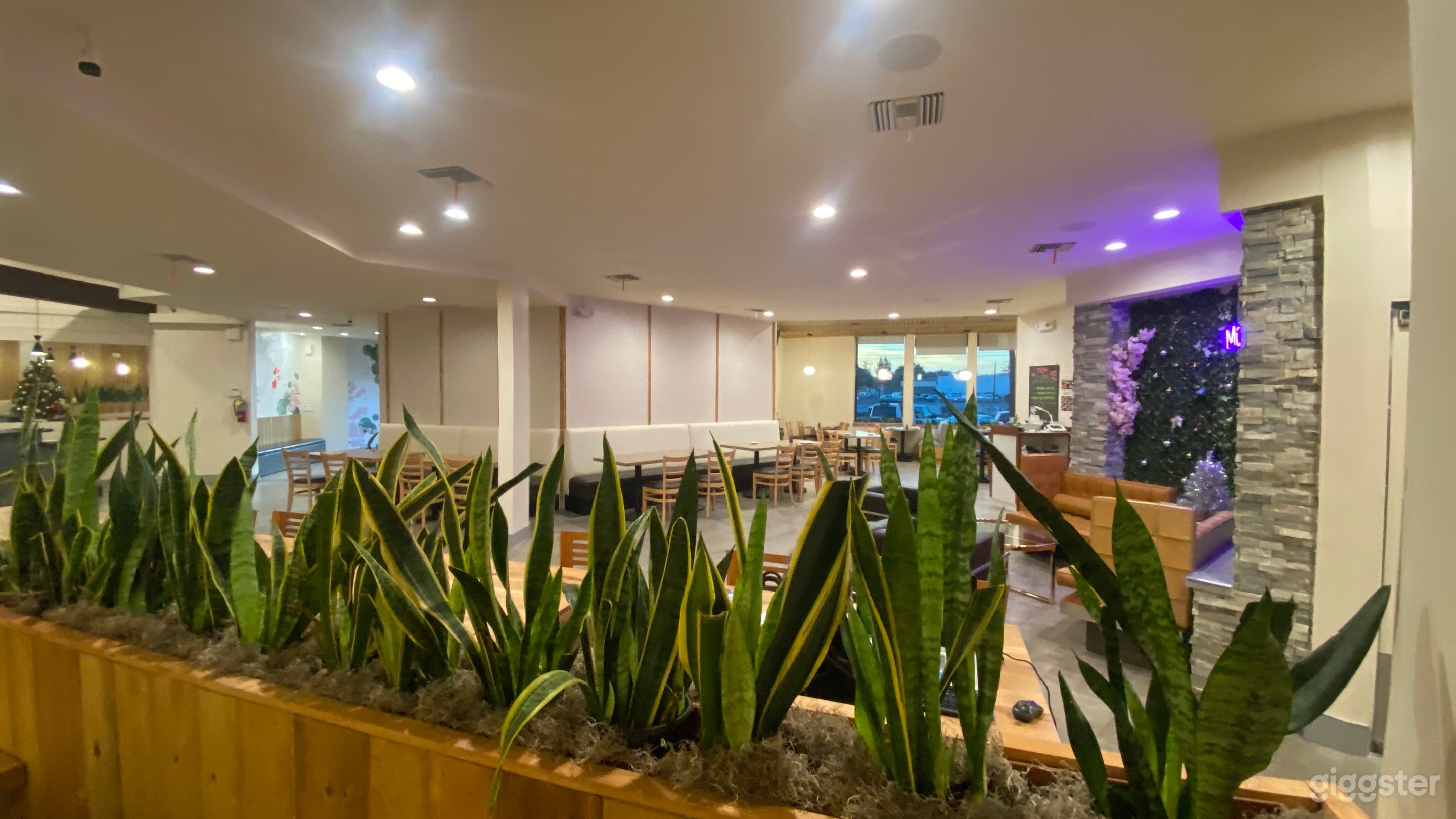 View from private party section looking into dinning area