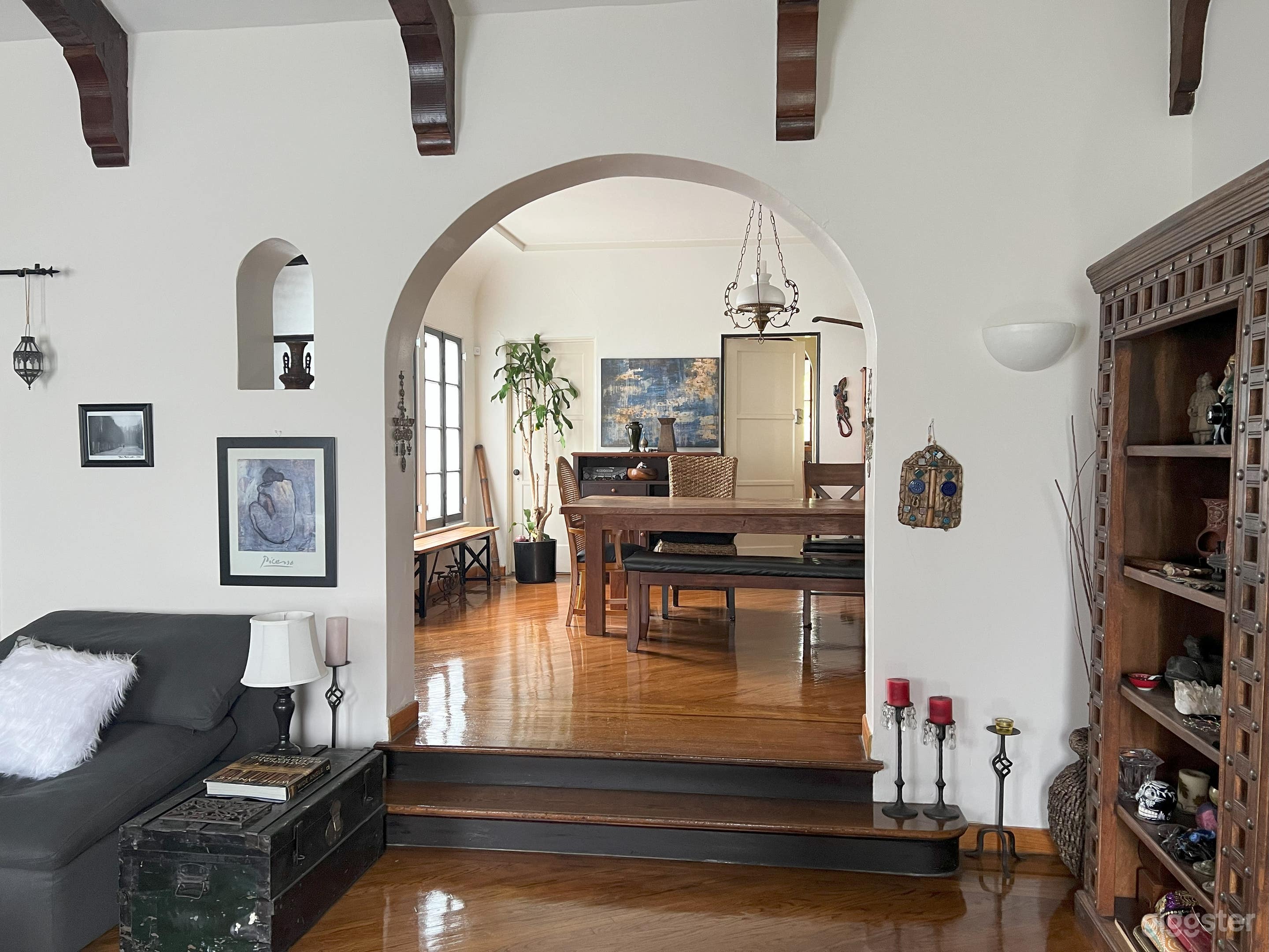 View from living Room to Dining Room 