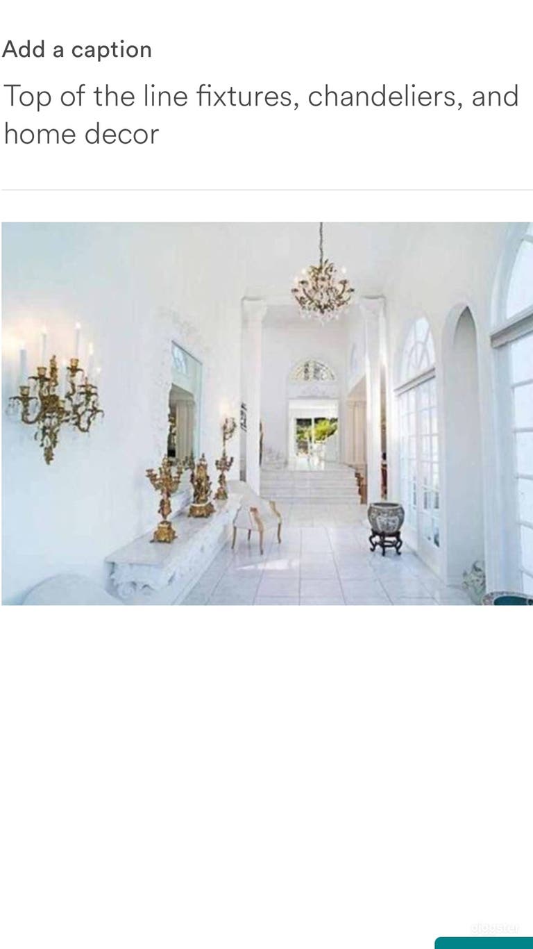  White Dream Home, Unique Location for Shoots 