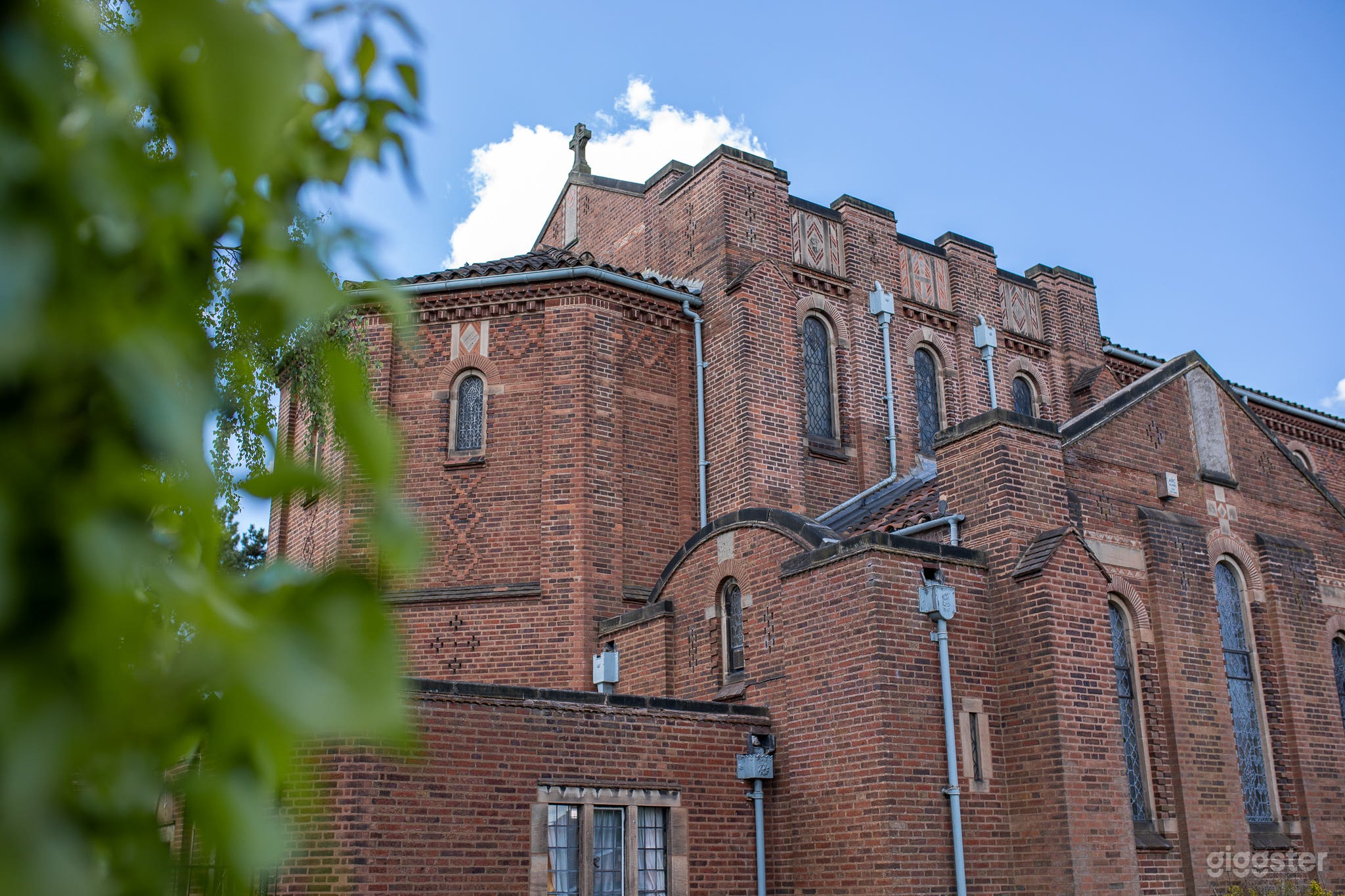 The east side of the building