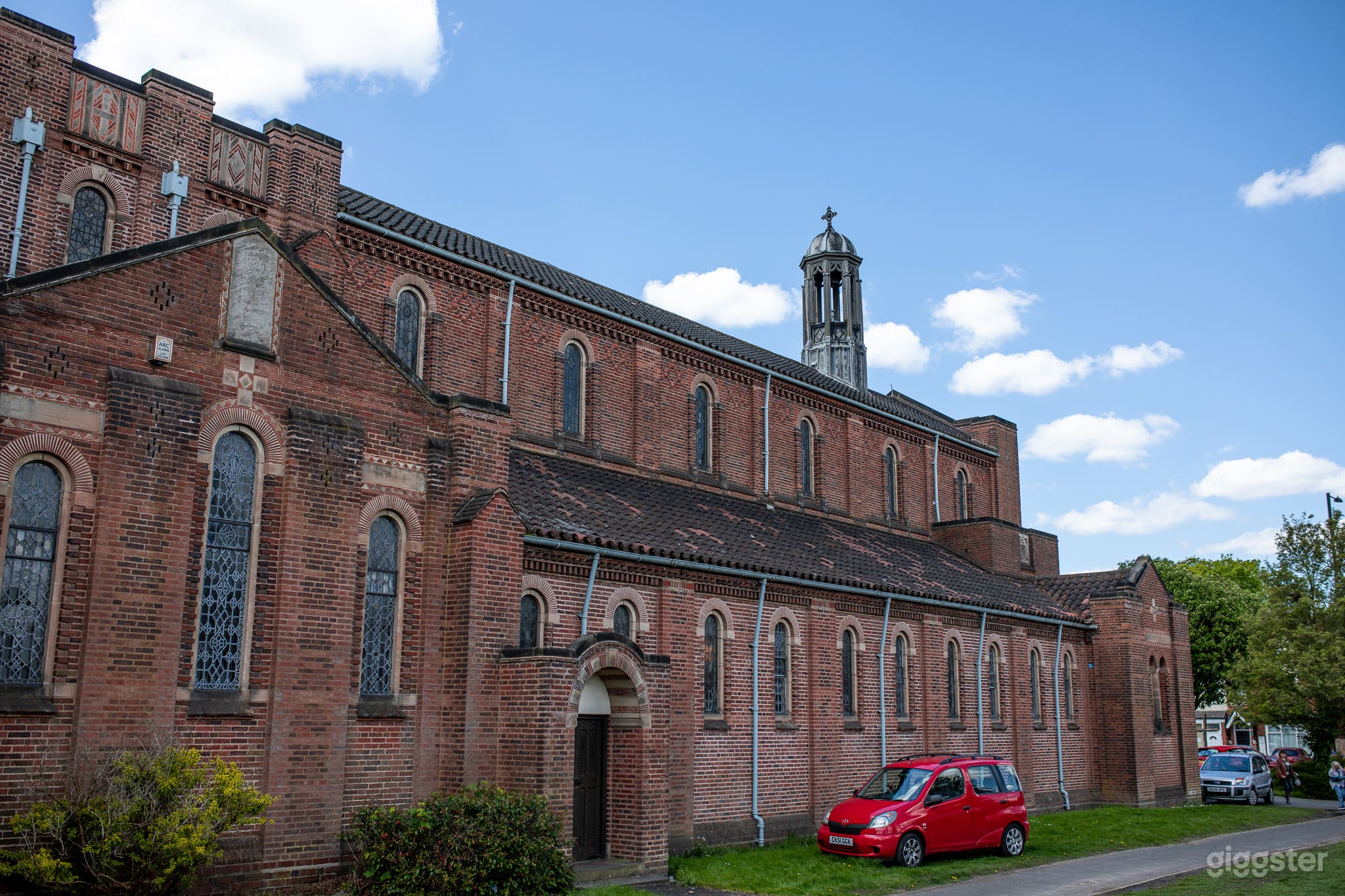 The north side of the building