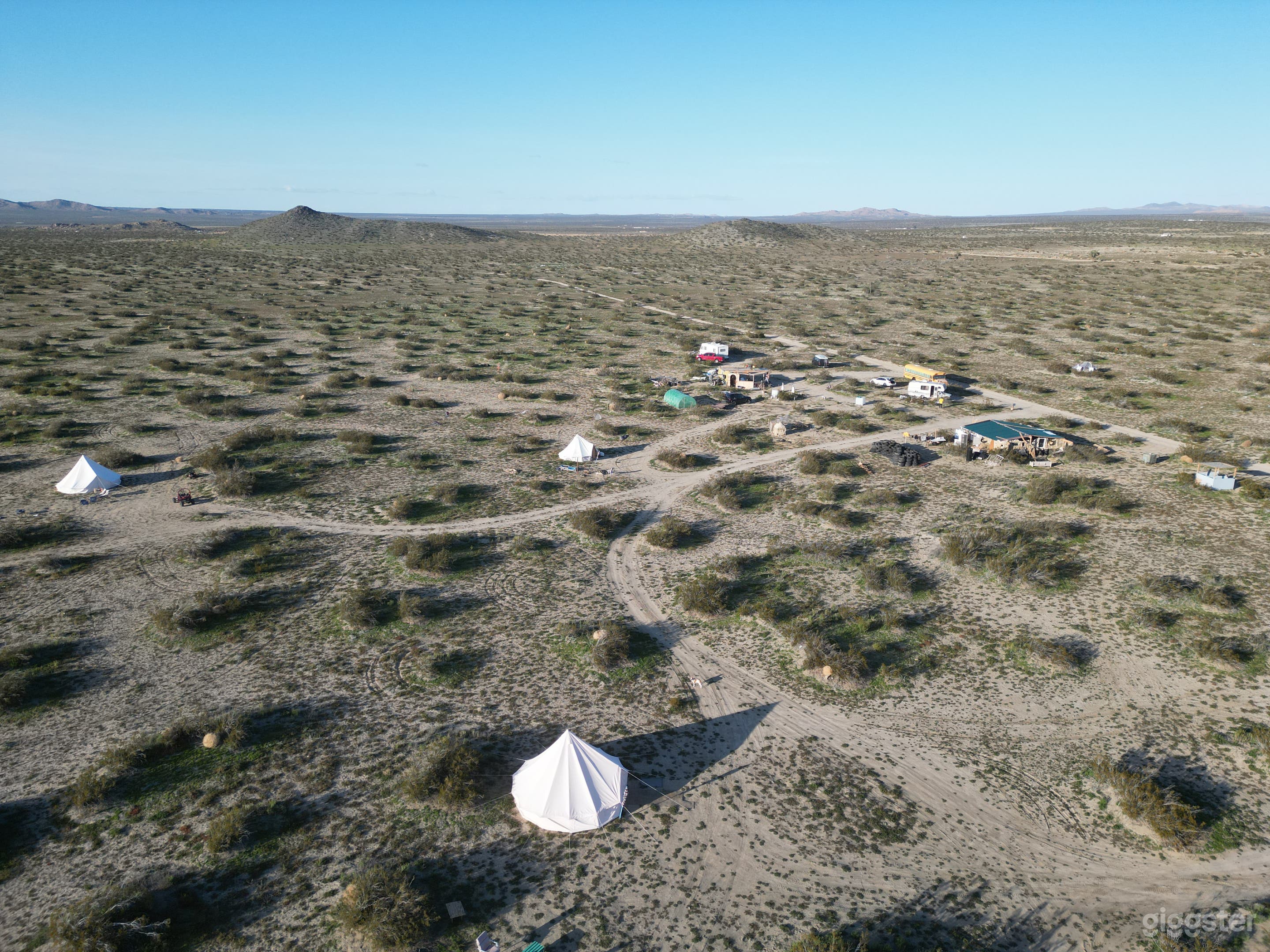 Ariel shot of the property. Lots of open space and land. you'll look like your in the middle of nowhere