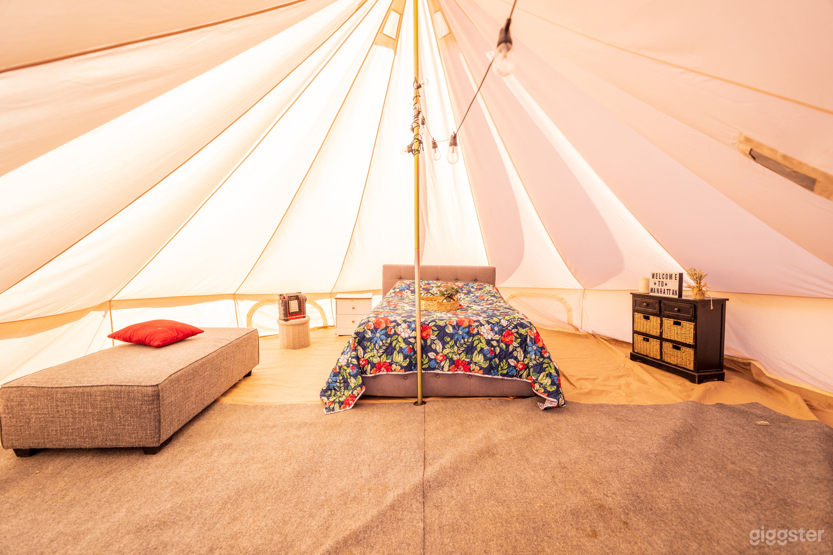 One of our many yurts and campsites