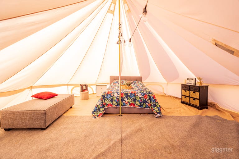  One of our many yurts and campsites 