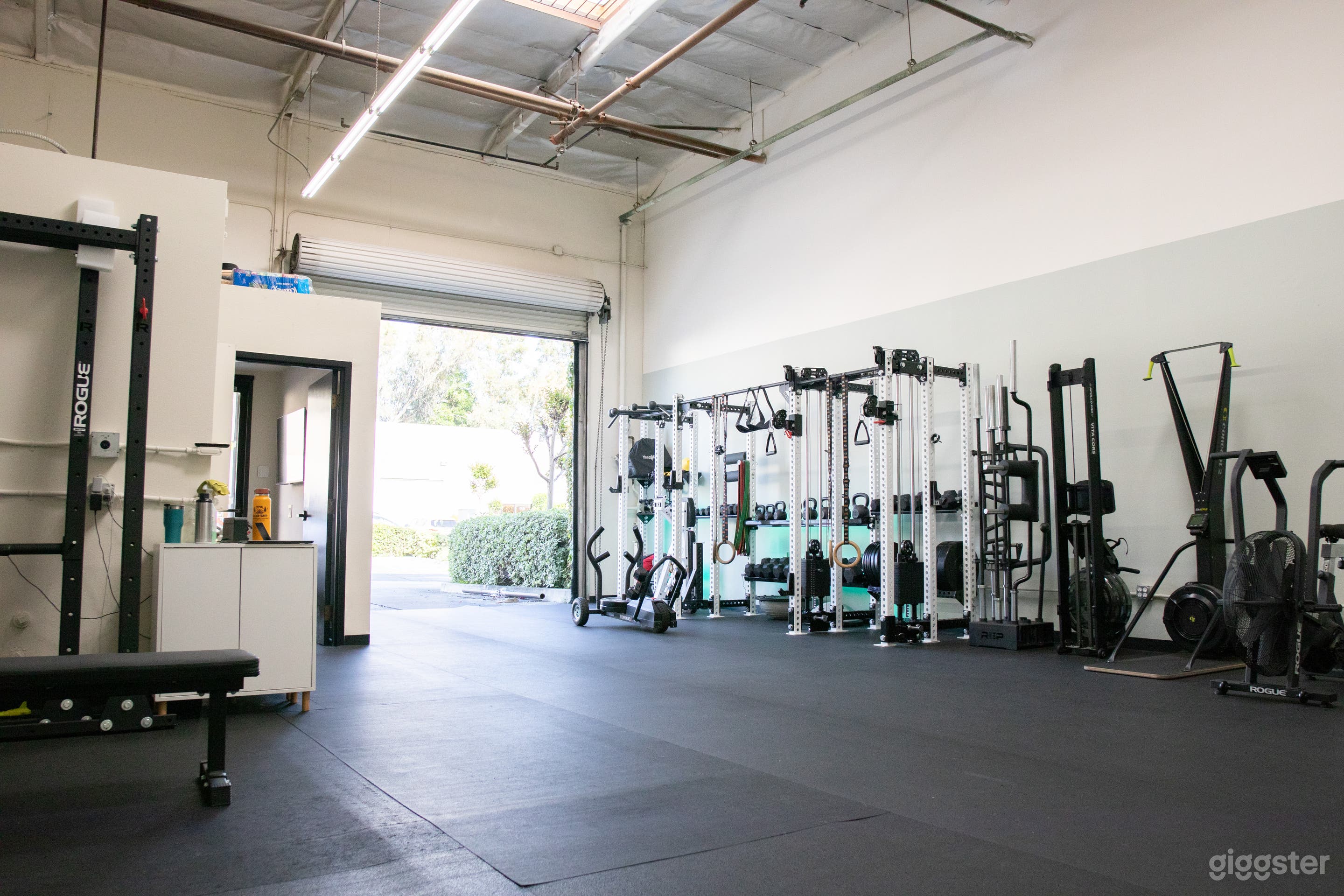 Back at the northwest corner of the facility looking towards the 16' rolling gate.