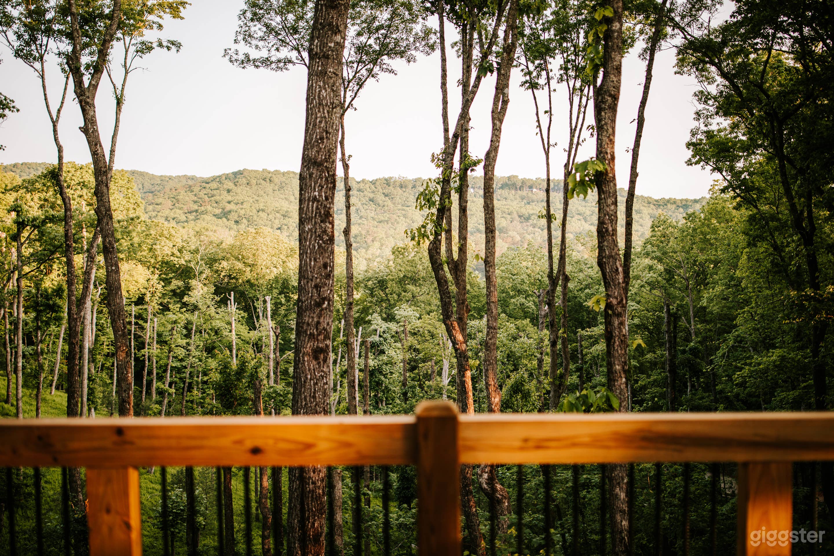 Mountain view from main level porch