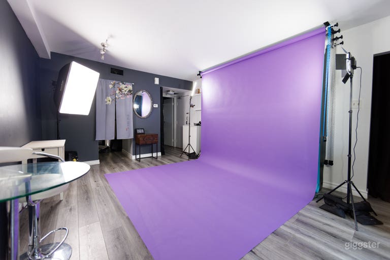  Photography Studio with Lighting & ColourBackdrops 