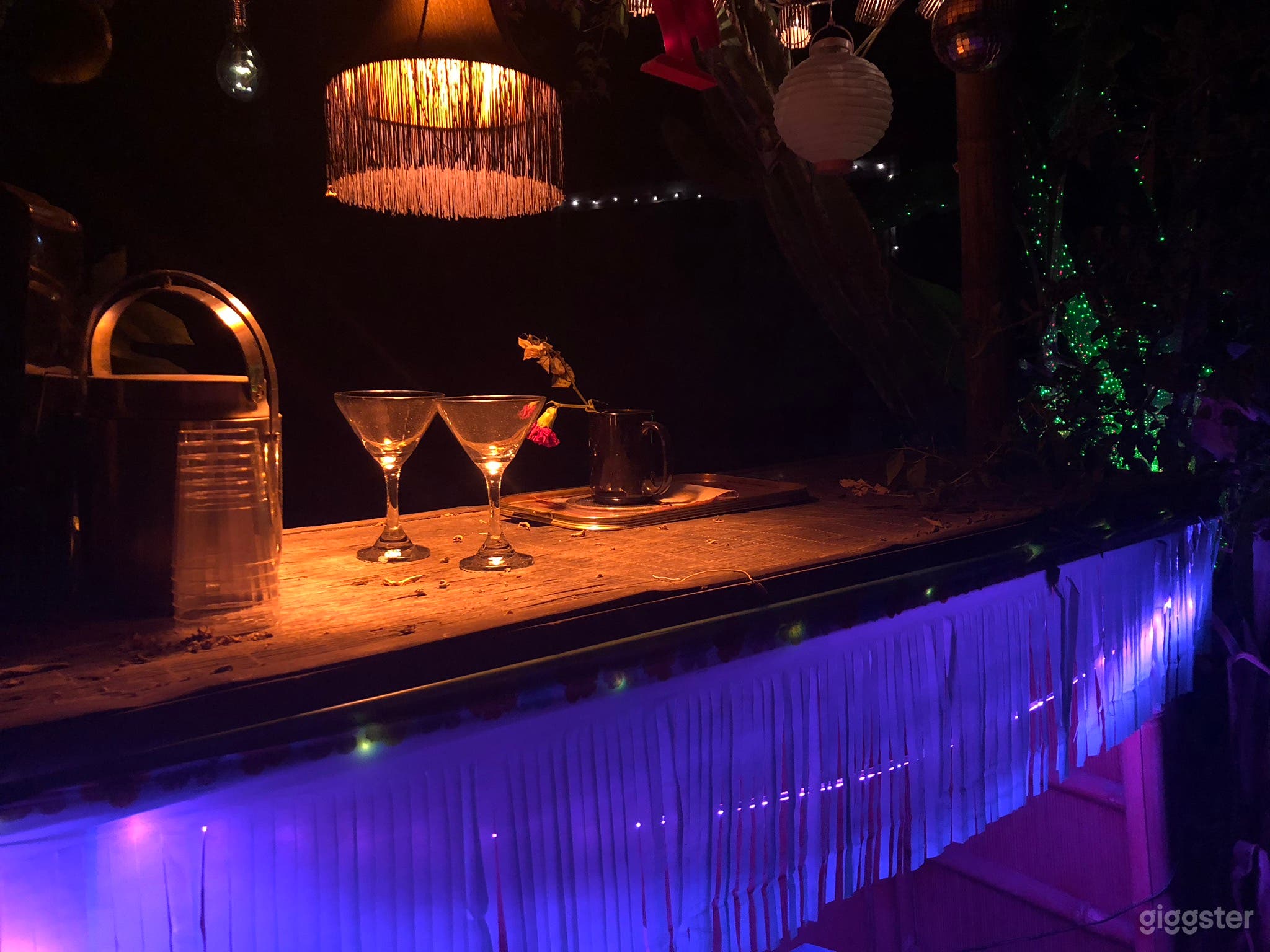 Tiki bar by the pool