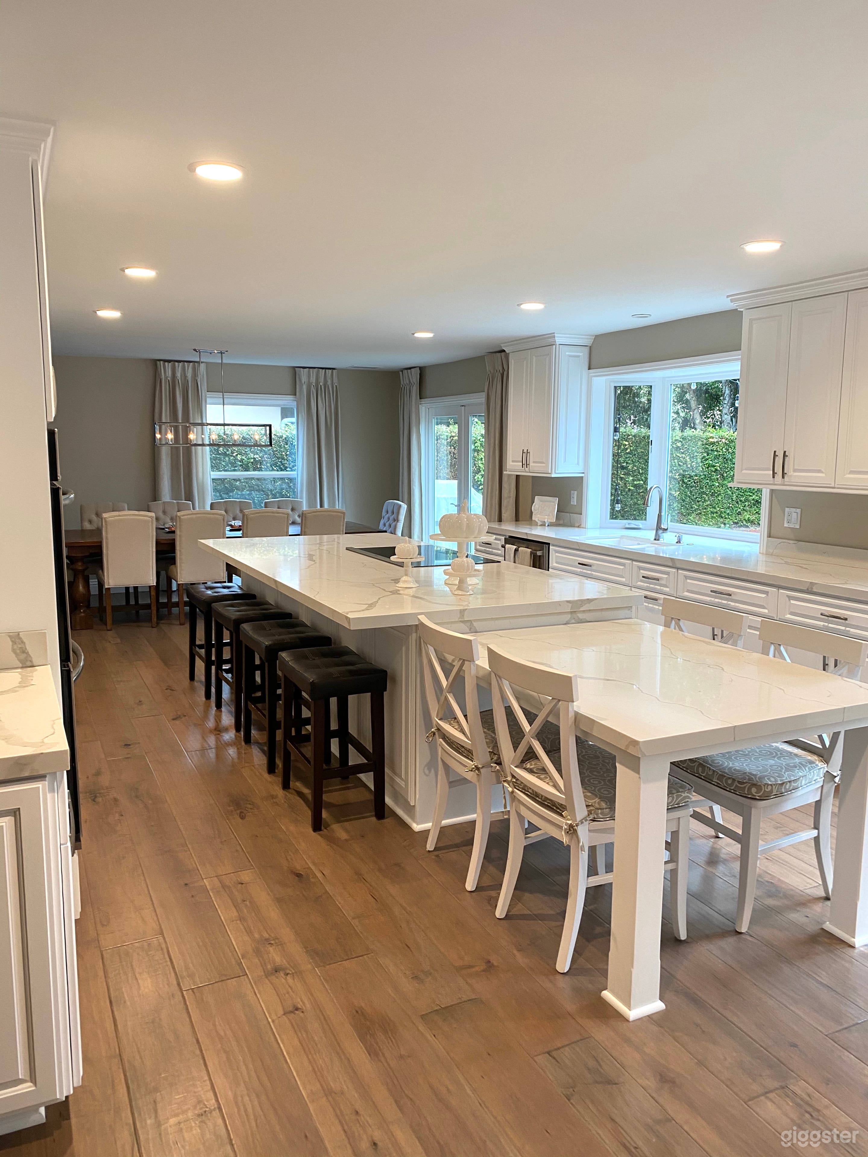 kitchen and dining area