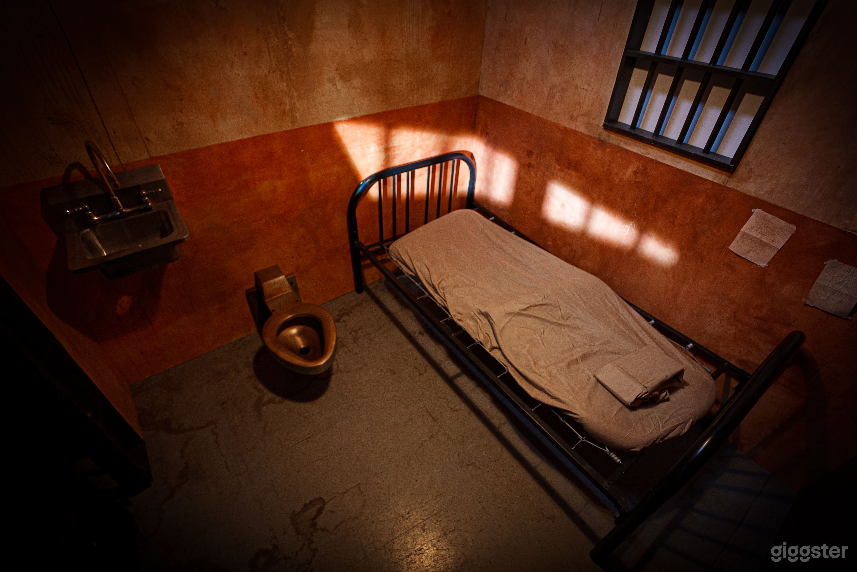 Includes sink and prison toilet