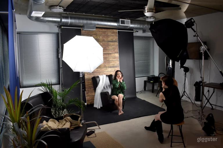  24/7 Downtown Loft Studio Podcast, photo, and Video with Gorgeous Natural Light 