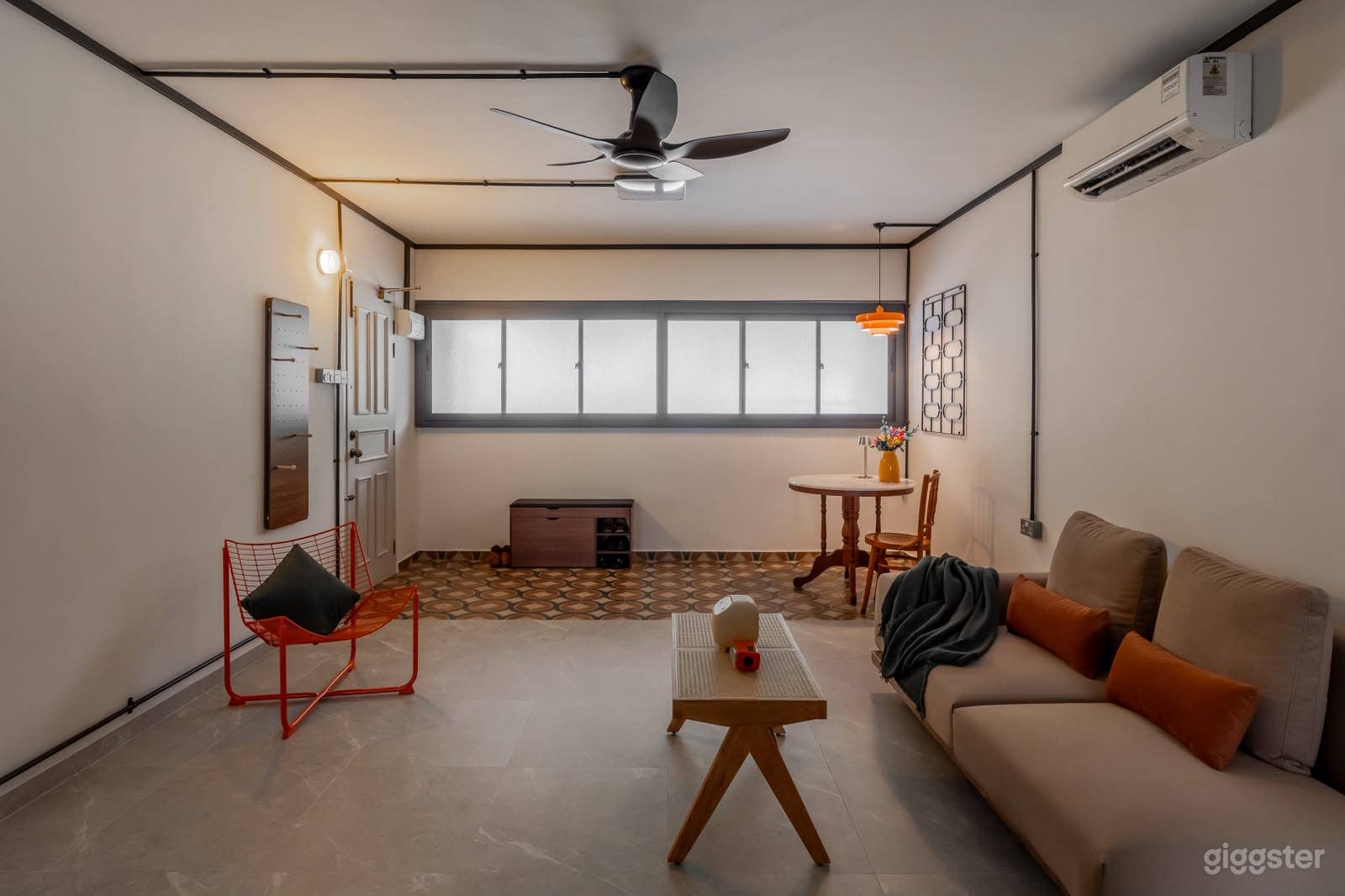 Industrial-Retro Walnut Kitchen, Living Room & Bedroom Photo 1