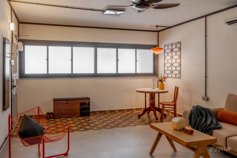  Industrial-Retro Walnut Kitchen, Living Room & Bedroom 