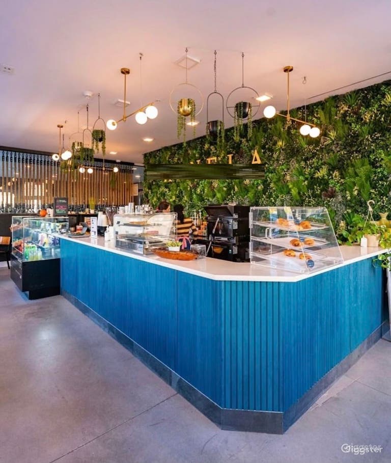  Espacio para eventos (Art Deco, pared verde) 