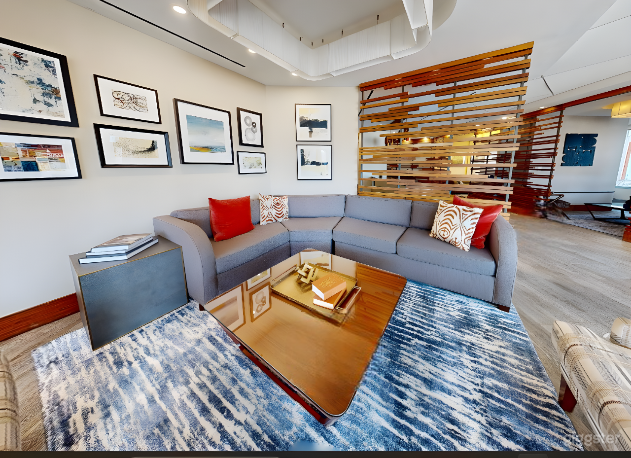 Unique Lounge with Artistic Wood Accents Photo 4