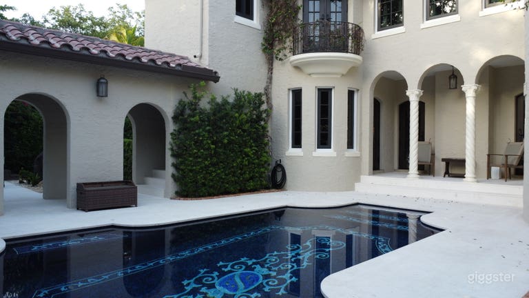  Coral Gables Old Spanish Estate with Mosaic Art Pool | Film 