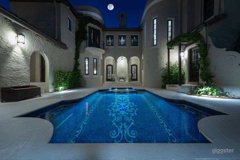  Coral Gables Old Spanish Estate with Mosaic Art Pool | Film 