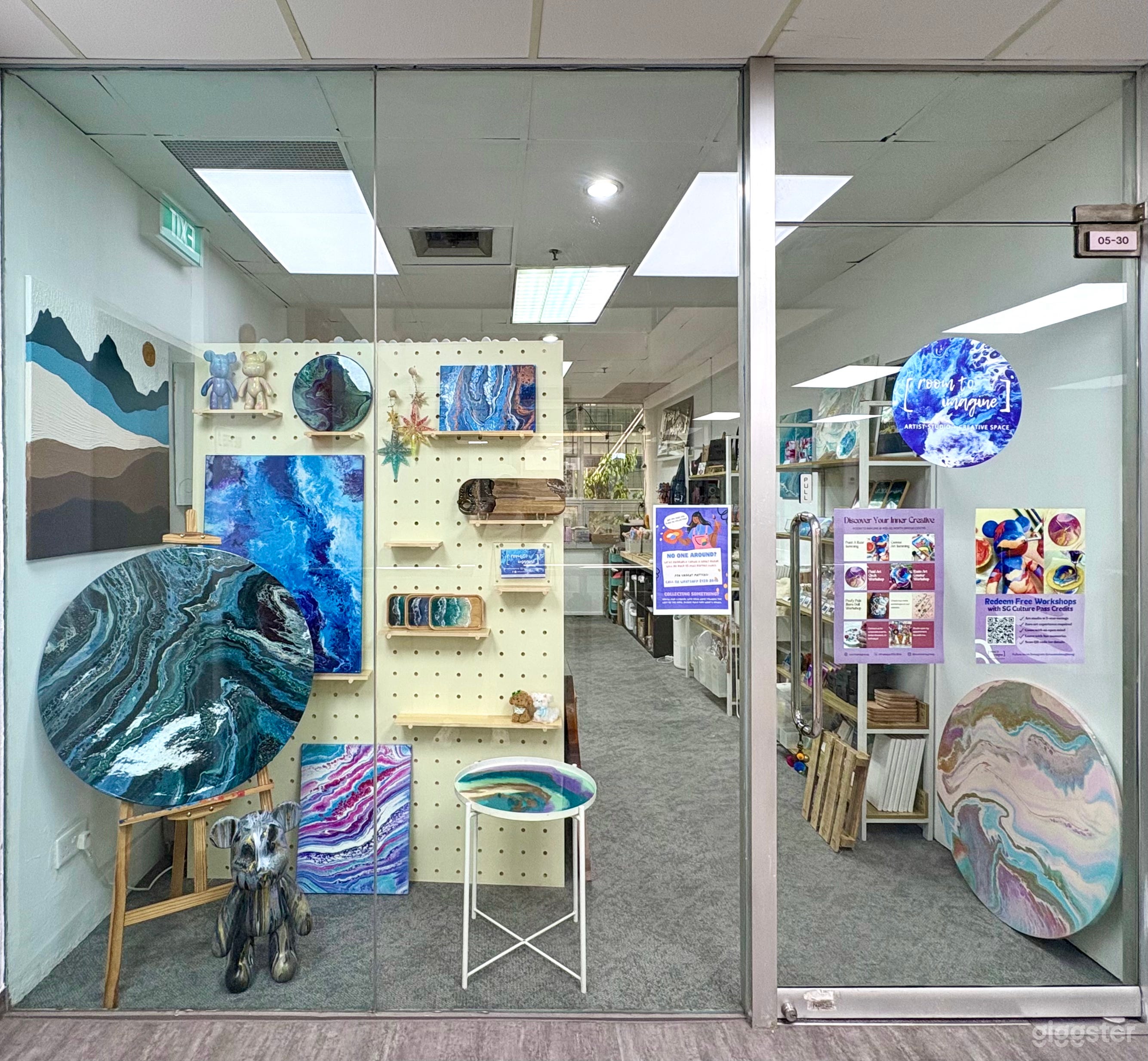Vibrant Eclectic Art Studio with Large Windows Photo 2