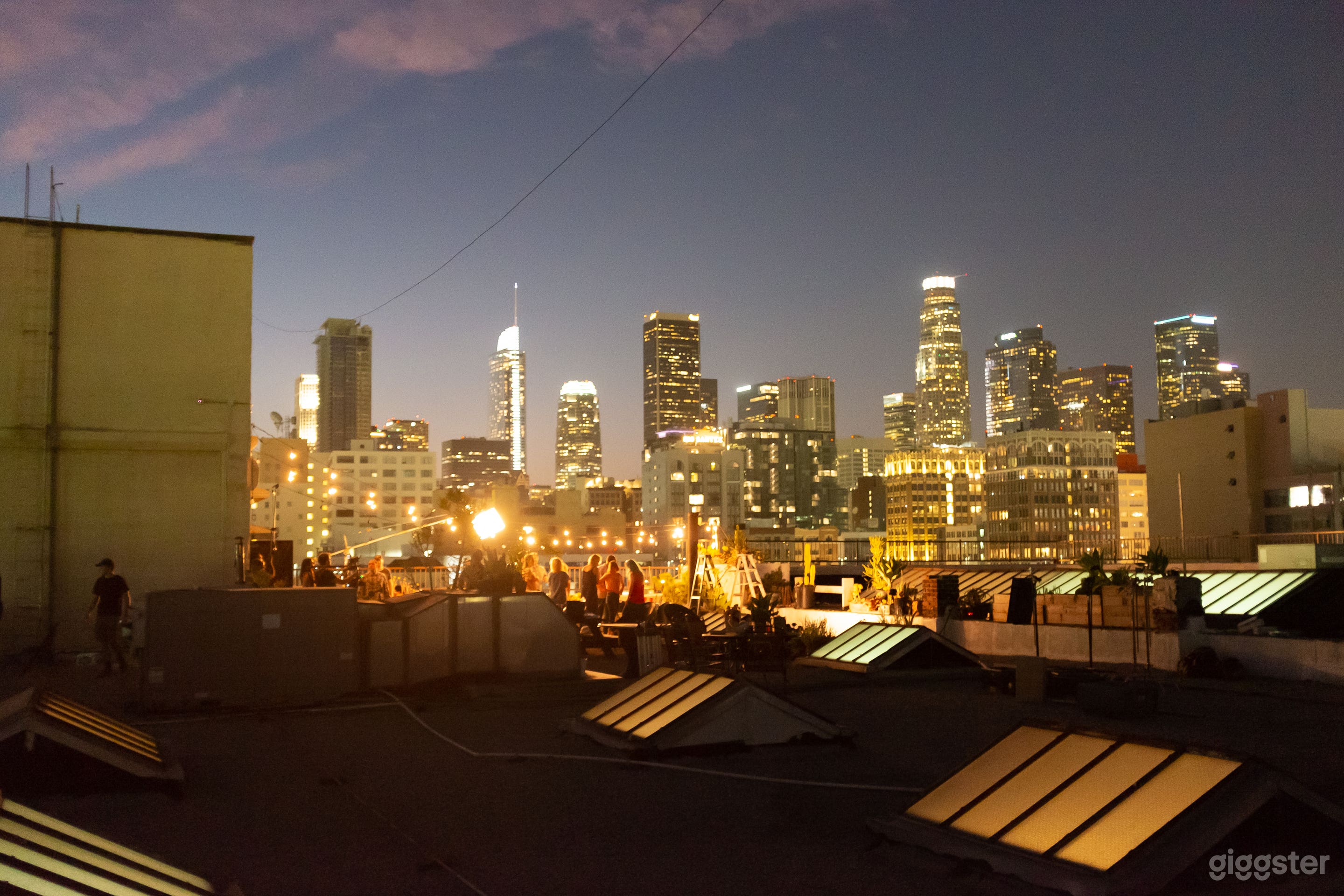 Night shoots on the roof in the Sky Garden