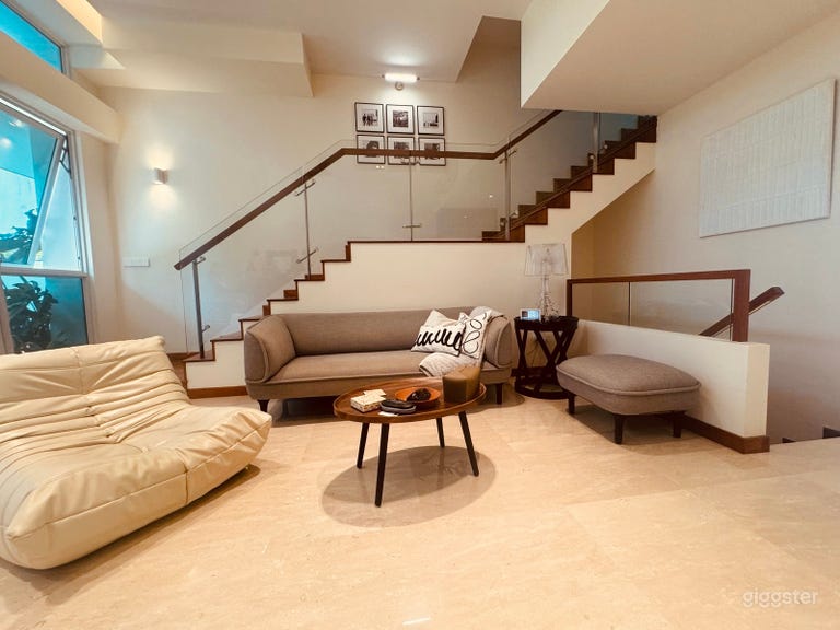  5 storey cluster house with rooftop terrace 