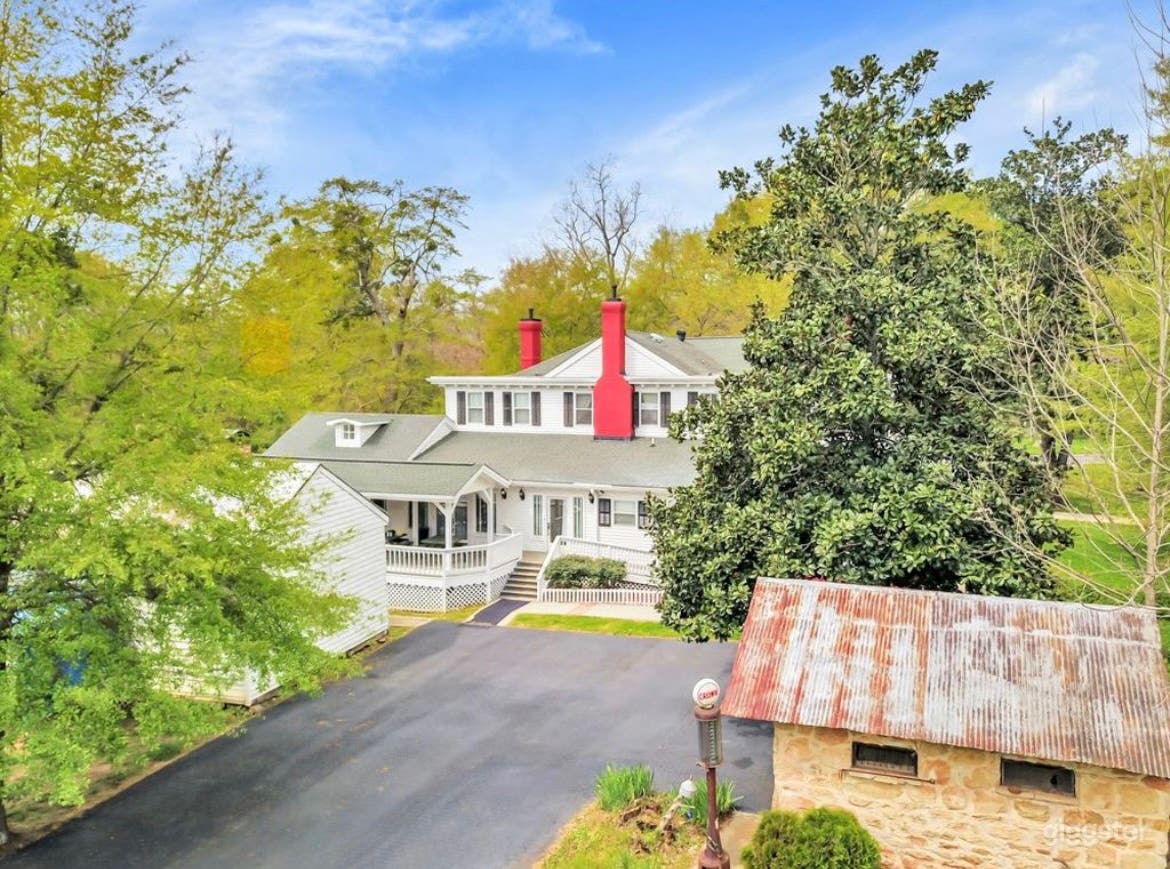 Back of plantation house