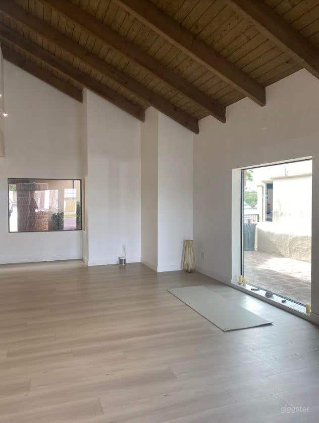 Beautiful High Ceiling Yoga Studio  Photo 1