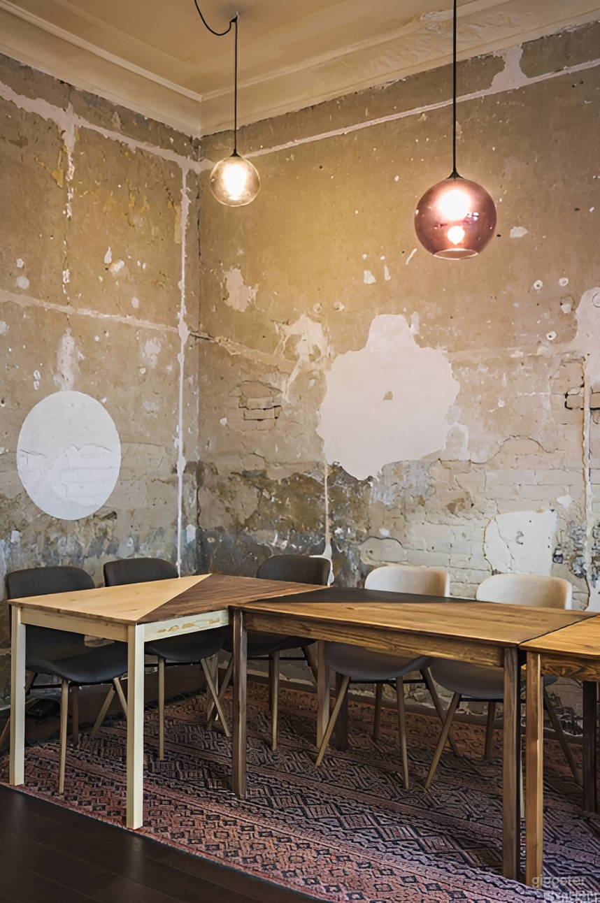 Rustikales, europäisch inspiriertes Studio mit einzigartigem Interieur Foto 4