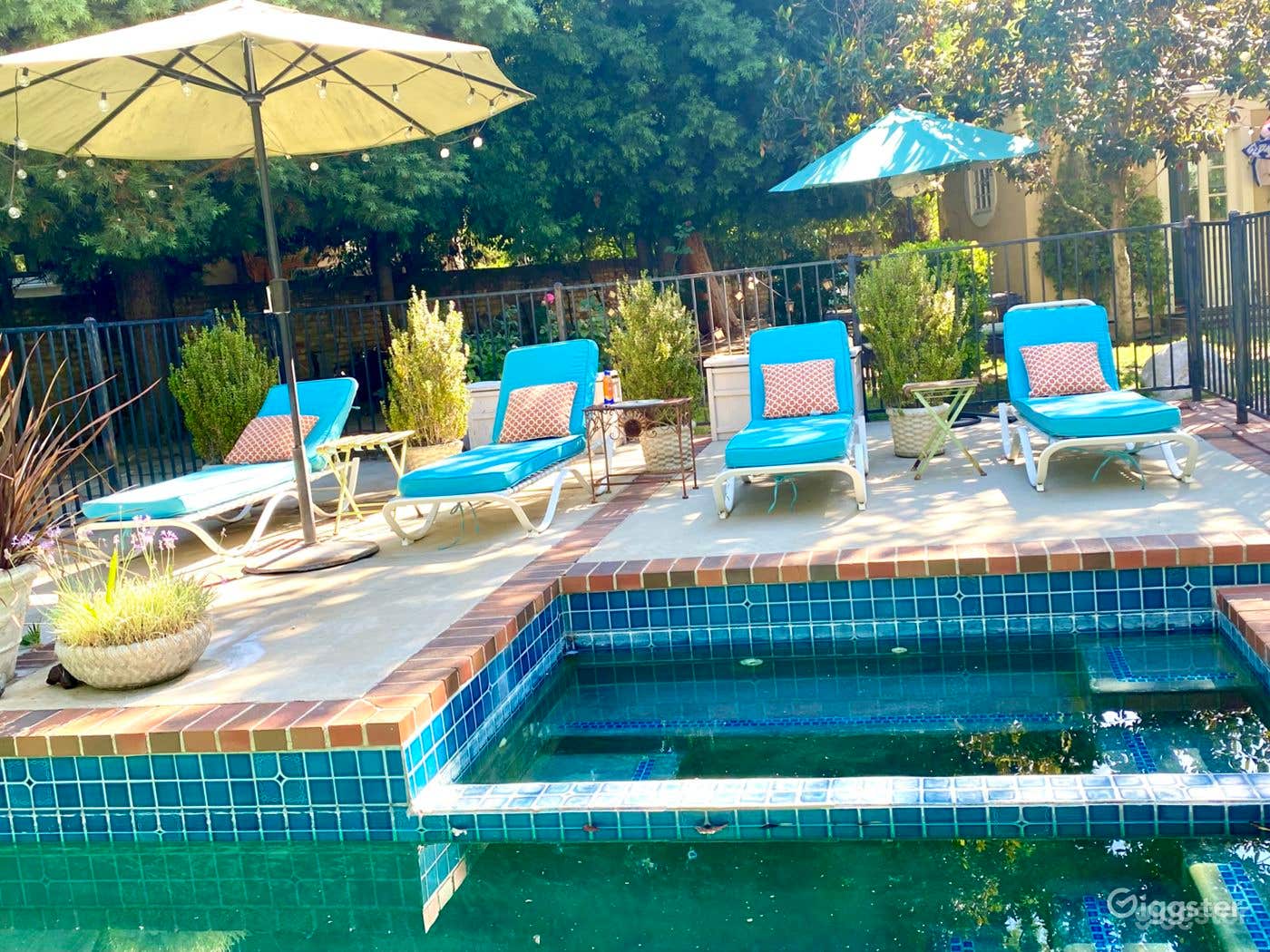 French Colonial Pool Area Photo 4