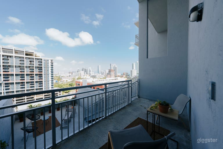  Industrial loft with downtown miami skyline views  