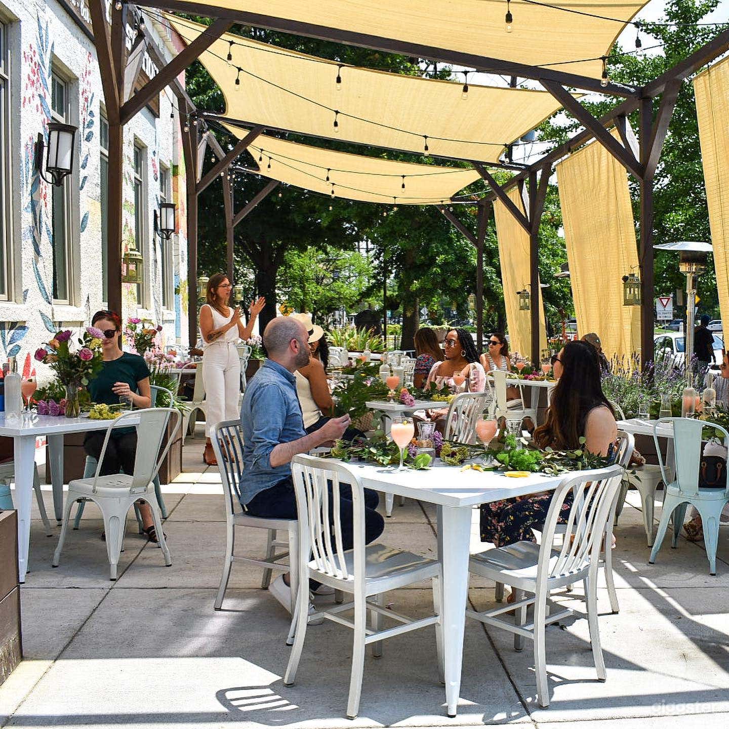 Natural-Light Filled Vintage Restaurant Photo 4